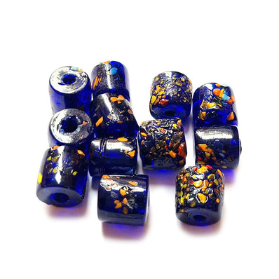 10/Pcs Pkg. Vintage, old rare Beads in Size About 13X16MM Black Color