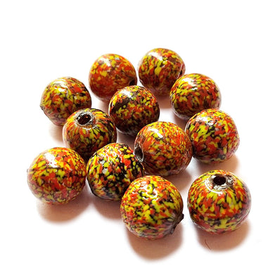 10/Pcs Pkg. Vintage, old rare Beads in Size About 20MM Black Color