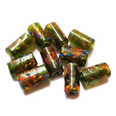 10/Pcs Pkg. Vintage, old rare Beads in Size About 15X27MM Black Color