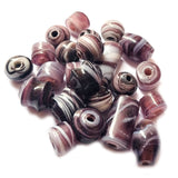 50/Pcs Pkg. Vintage, old rare Beads in Size About 15.3MM Mix Assortment, Random Mix Purple Color