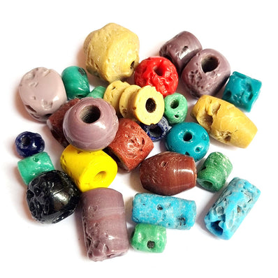 50/Pcs Pkg. Vintage, old rare Beads in Size About 10~20MM Mix Assortment, Random Mix Mix Color
