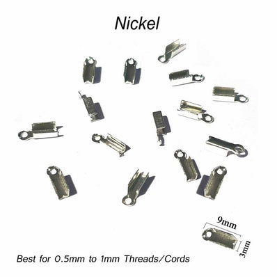 500 Pcs pack  Wholesale 9x3mm Tips beads cord end crimp component findings