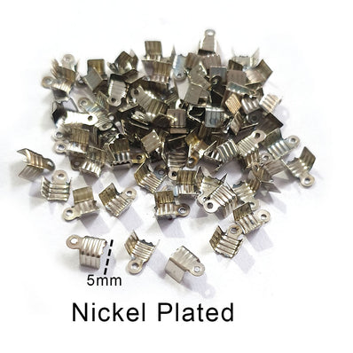 200 PCS TIP FOLD CRIMP FIT FOR 2MM AND 3MM THREADS/CORDS