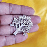 10/Pcs Pkg. Tree of Life Charms for Jewelry Making in Size about 35x43mm Color Silver Oxidized