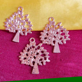 10/Pcs Pkg. Tree of Life Charms for Jewelry Making in Size about 18x20mm Color Rose Gold