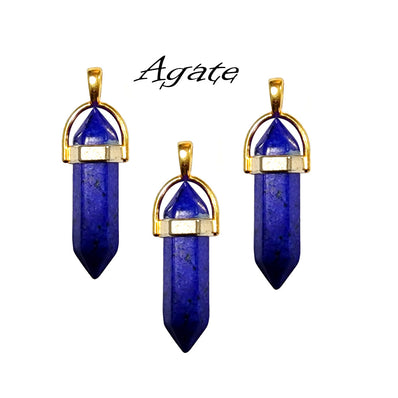 Pencil Tower Charms Pendants small size, 100% Authentic Gemstone Pendants Sold Per Piece.