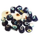 Evil Eye 10/Pcs Pkg. Vintage, old rare Beads in Size About 14~30MM Mix Color