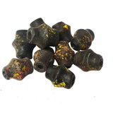 20/Pcs Pkg. Vintage, old rare Beads in Size About 22X27MM Black Color