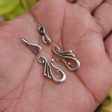 10 PIECES PACK' SILVER OXIDIZED TOGGLE CLASP JEWELLERY FINDINGS