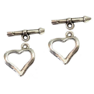 5 Pcs Pkg. German Silver Toggle Clasps for jewelry making in Size about ( accept toggle stick) 16x19mm