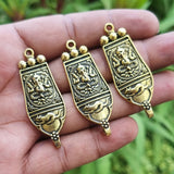 5 Pieces Pack' Ganesha Pendant Charms ' Size 48x17 mm