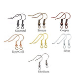 7 Colors, each 20 Pairs, Ear hook for earring making