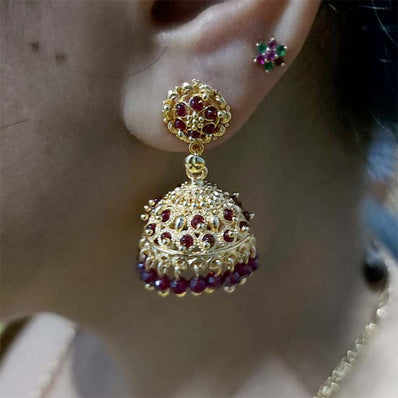 High Quality Indian Made Oxidized Jhumka Earring Sold by per Pair Pack