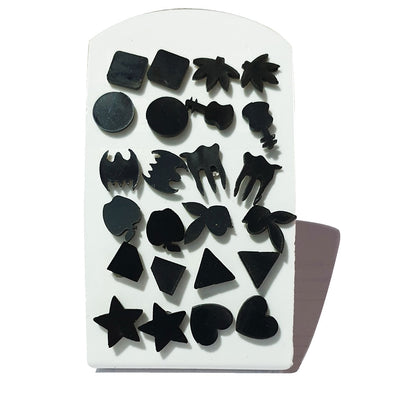 12 Pairs assorted designs combo pack earring tops for kids girl and teenager