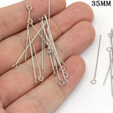 50 GRAMS PACK Silver PLATED EYE PINS SIZE APPROX 35mm LONG