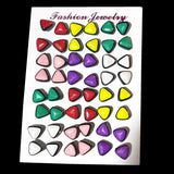 24 Pairs, assorted designs combo pack earring tops for kids girl and teenager, unbeatable wholesale priced offering