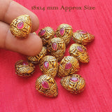 18X14 MM APPROX SIZE' HANDMADE VICTORIA BEADS SOLD BY 2 PIECES PACK