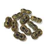 4 Pieces Pack' Size 24x9 mm Handmade Victorian Beads