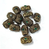 4 Pieces Pack' Size 18x12 mm Handmade Victorian Beads