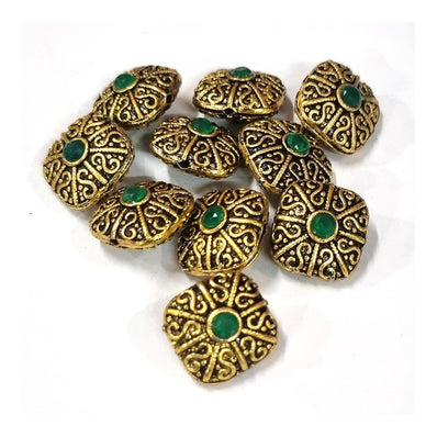 4 Pieces Pack' Size 20x13 mm Handmade Victorian Beads