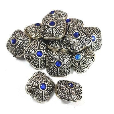 4 Pieces Pack' Size 21x16 mm Handmade Victorian Beads