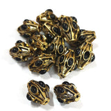 4 Pieces Pack' Size 18x20 mm Handmade Victorian Beads