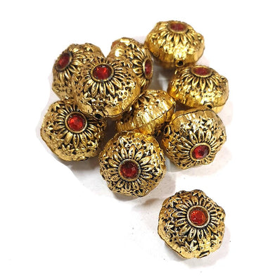 4 Pieces Pack' Size 20 mm Handmade Victorian Beads