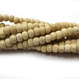 5 Strand Package Normal Wood Beads In Per Strand Of 80 Beads Size: 6mm