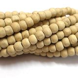 5 Strand Package Normal Wood Beads In Per Strand Of 70 Beads Size: 8mm