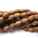 Wood Beads Natural Size about 10x13mm Sold By Per Line/Strands, About 28 Pcs in a Line