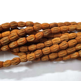 Wood Beads Natural Size about 7x9mm Sold By Per Line/Strands, About 48 Pcs in a Line