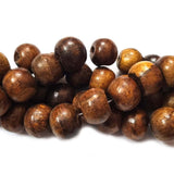 Wood Beads Natural Size about 15mm Sold By Per Line/Strands, About 26 Pcs in a Line