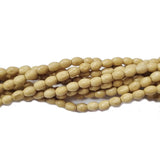 Wood Beads Natural Size about 6x5mm Sold By Per Line/Strands, About 70 Pcs in a Line