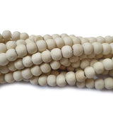Wood Beads Natural Size about 9mm Sold By Per Line/Strands, About 108 Pcs in a Line
