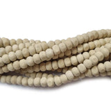 Wood Beads Natural Size about 6mm Sold By Per Line/Strands, About 108 Pcs in a Line