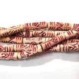 Natural Bone Beads Natural Size about 8x26mm Sold By Per Line/Strands, About 17 Pcs in a Line