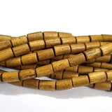 Wood Beads Natural Size about 10x7mm Sold By Per Line/Strands, About 36 Pcs in a Line