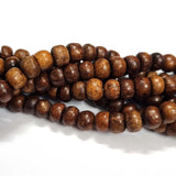 Wood Beads Natural Size about 10mm Sold By Per Line/Strands, About 62 Pcs in a Line