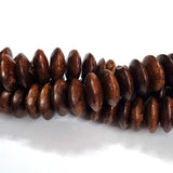Wood Beads Natural Size about 16x6mm Sold By Per Line/Strands, About 64 Pcs in a Line