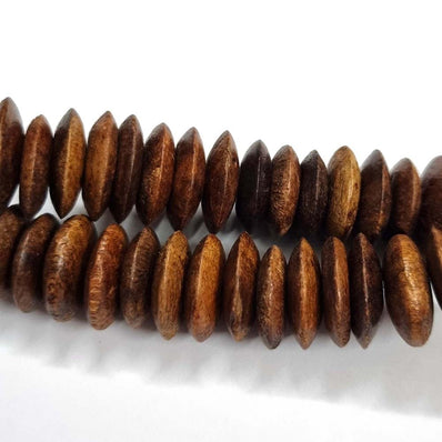 Wood Beads Natural Size about 16x6mm Sold By Per Line/Strands, About 65 Pcs in a Line