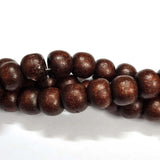 Wood Beads Natural Size about 14mm Sold By Per Line/Strands, About 36 Pcs in a Line