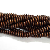 Wood Beads Natural Size about 7x3mm Sold By Per Line/Strands, About 136 Pcs in a Line