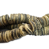 Antique NATURAL BONE BEADS NATURAL SIZE ABOUT 14x4MM SOLD BY PER LINE/STRANDS, ABOUT 106 PCS IN A LINE