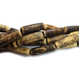 Antique NATURAL BONE BEADS NATURAL SIZE ABOUT 8X25MM SOLD BY PER LINE/STRANDS, ABOUT 17 PCS IN A LINE
