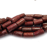 Wood Beads Natural Size about 10x18mm Sold By Per Line/Strands, About 22 Pcs in a Line