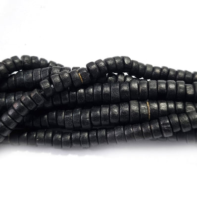 Wood Beads Natural Size about 8x3mm Sold By Per Line/Strands, About 120 Pcs in a Line