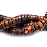 Wood Beads Natural Size about 16x5mm Sold By Per Line/Strands, About 72 Pcs in a Line