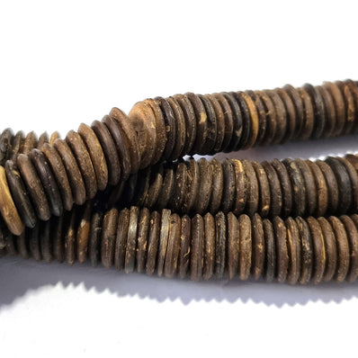 Palm Wood Beads Natural Size about 16x2mm Sold By Per Line/Strands, About 145 Pcs in a Line