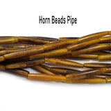 Antique NATURAL Hone Pipe BEADS NATURAL SIZE ABOUT 4x26MM SOLD BY PER LINE/STRANDS, ABOUT 16 PCS IN A LINE