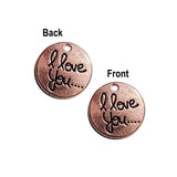 10 Pcs/Pack Rose Gold, Inspirational Word Charms for Women, Hand Stamped Charms, Motivational Positive Message Charms for Bracelets, Dainty Necklace Charms for her Size About 19mm in Color Rose Gold
